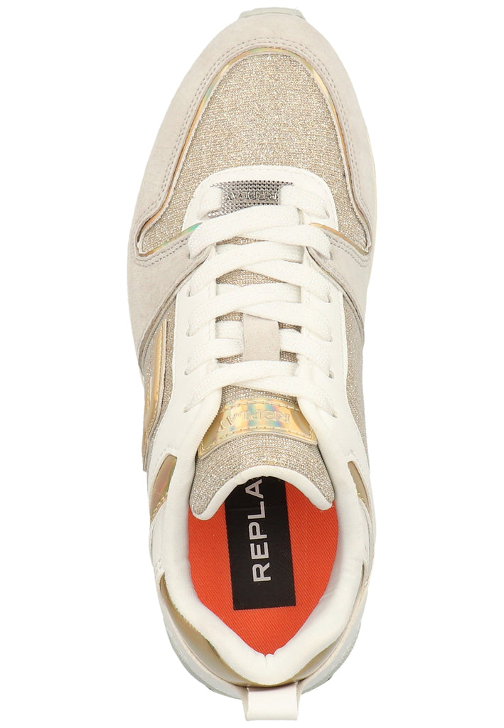 Replay Sneaker Leder/Textil Silber
