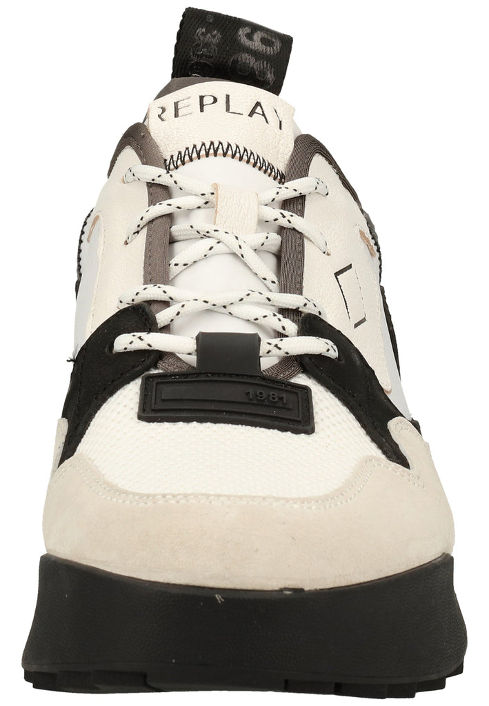 Replay Sneaker Leder/Textil Weiß/Schwarz
