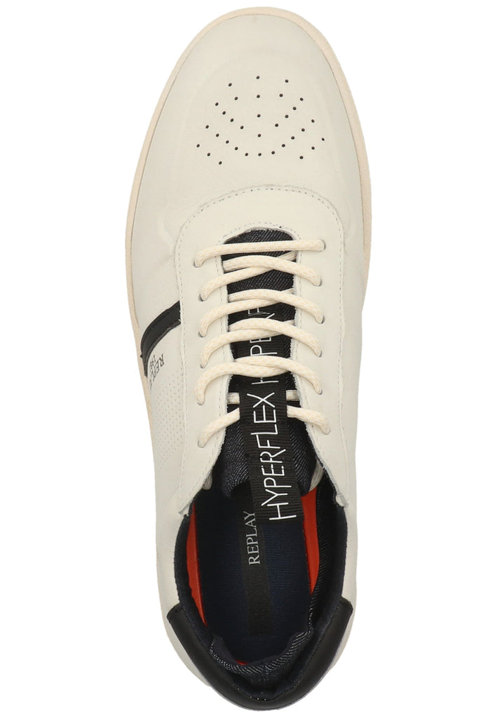 Replay Sneaker Leder/Textil Weiß/Schwarz