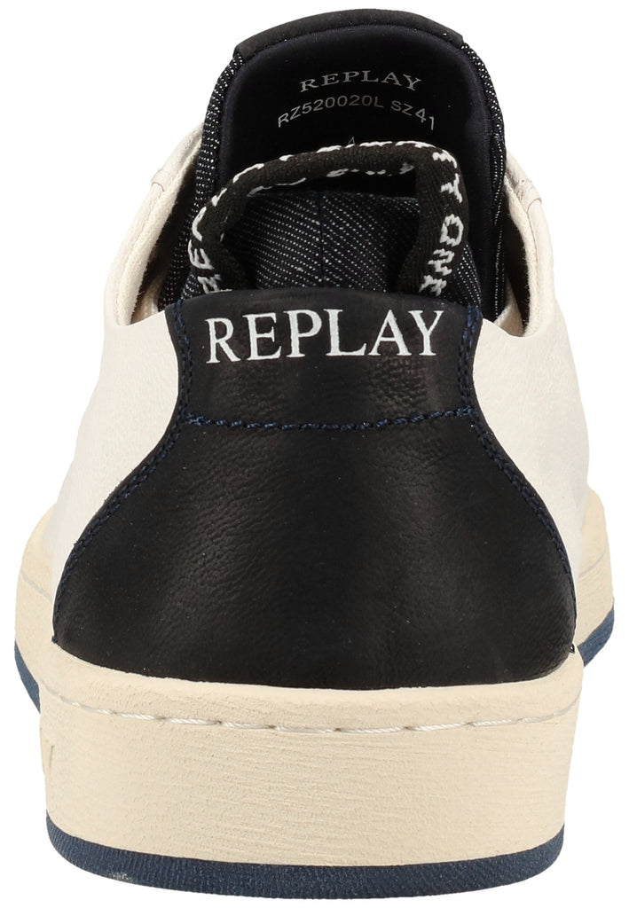 Replay Sneaker Leder Weiß/Blau