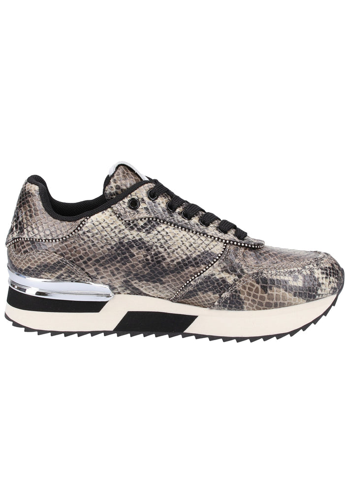 Replay Sneaker Lederimitat Grau/Schwarz