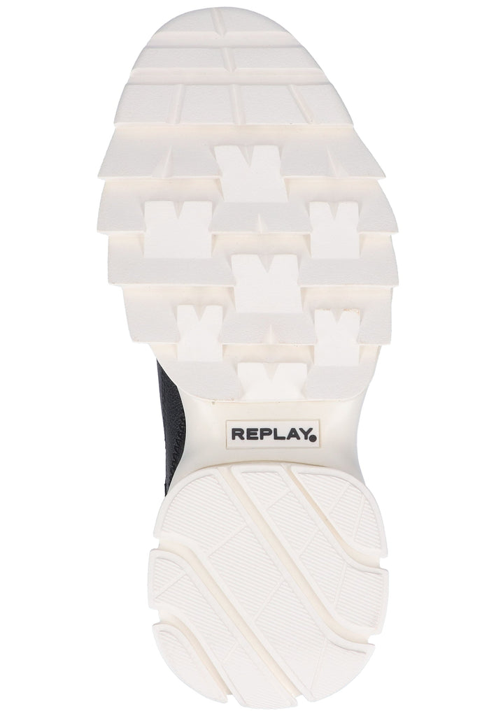 Replay Sneaker Lederimitat Schwarz