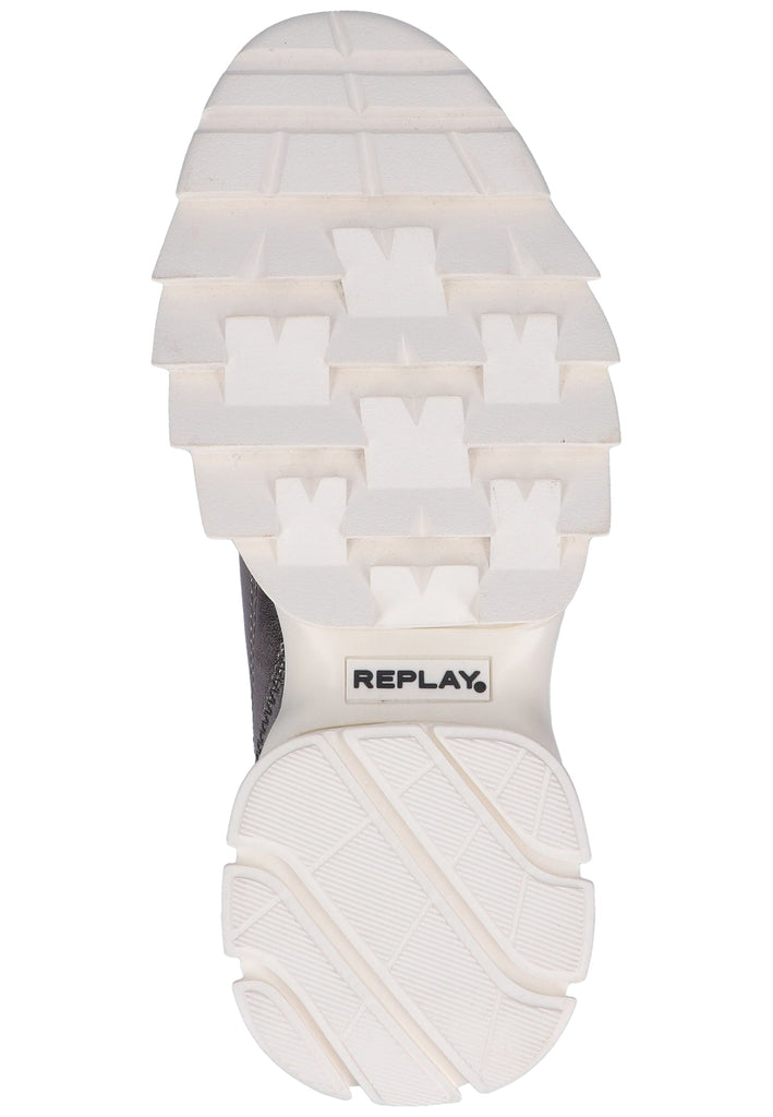 Replay Sneaker Lederimitat Silber