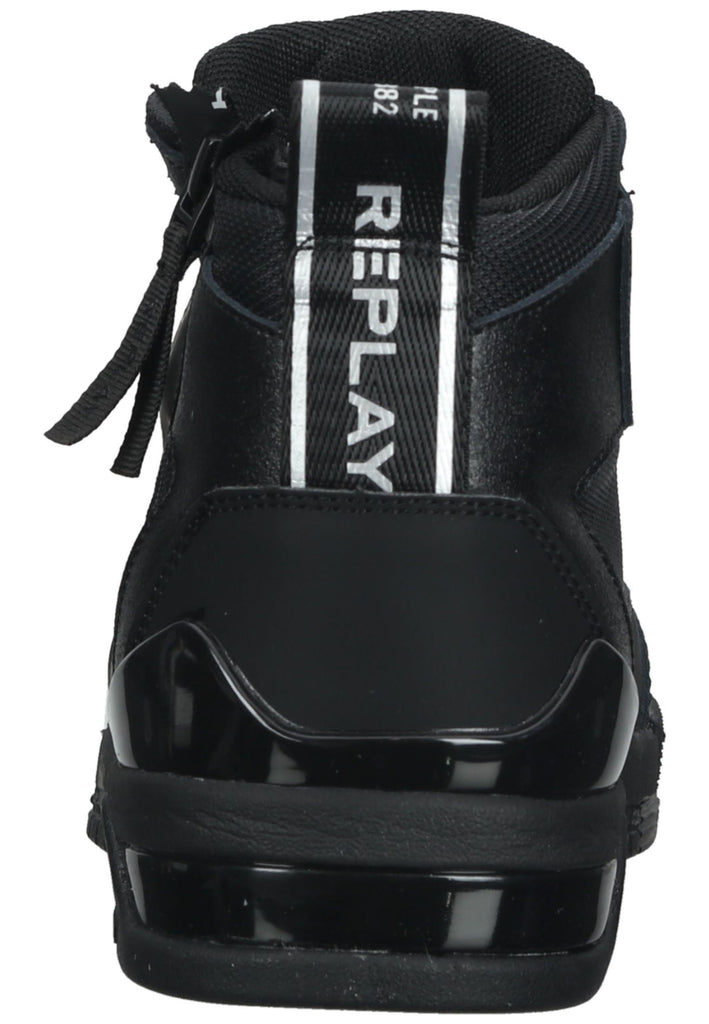 Replay Sneaker Lederimitat/Textil Schwarz
