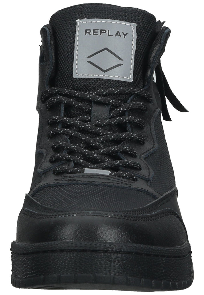 Replay Sneaker Lederimitat/Textil Schwarz