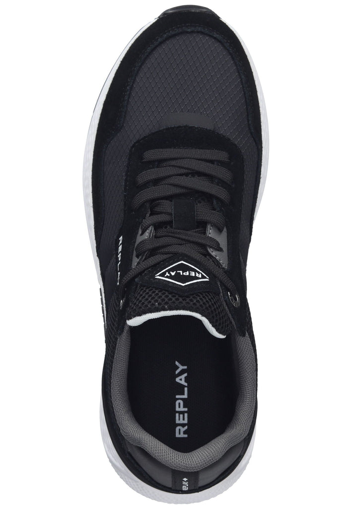 Replay Sneaker Lederimitat/Textil Schwarz
