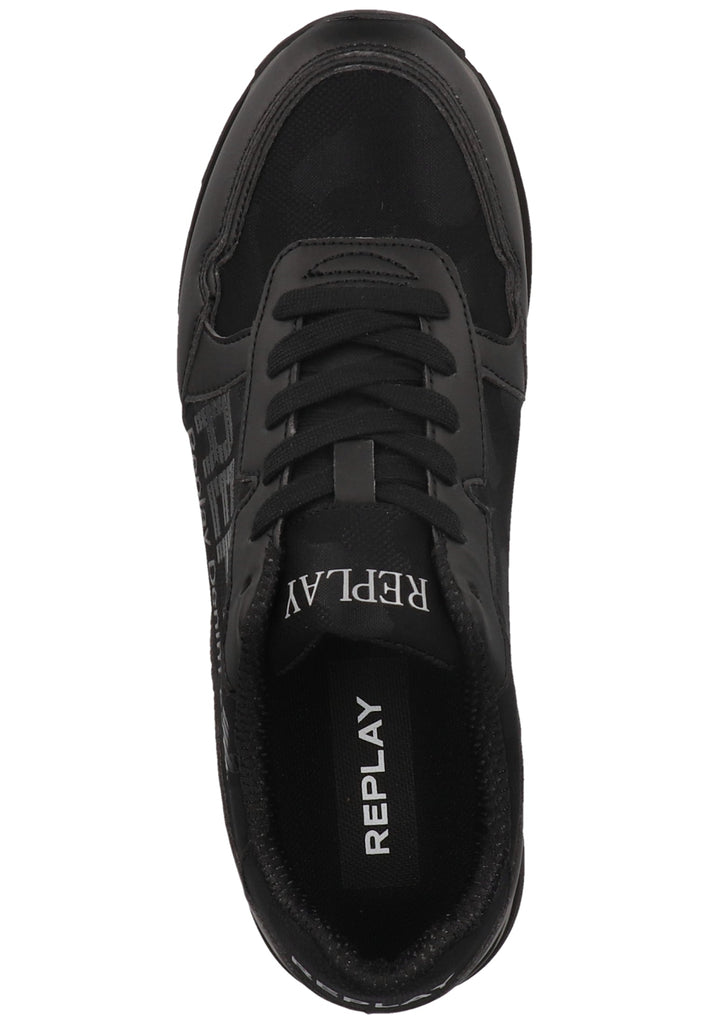 Replay Sneaker Lederimitat/Textil Schwarz