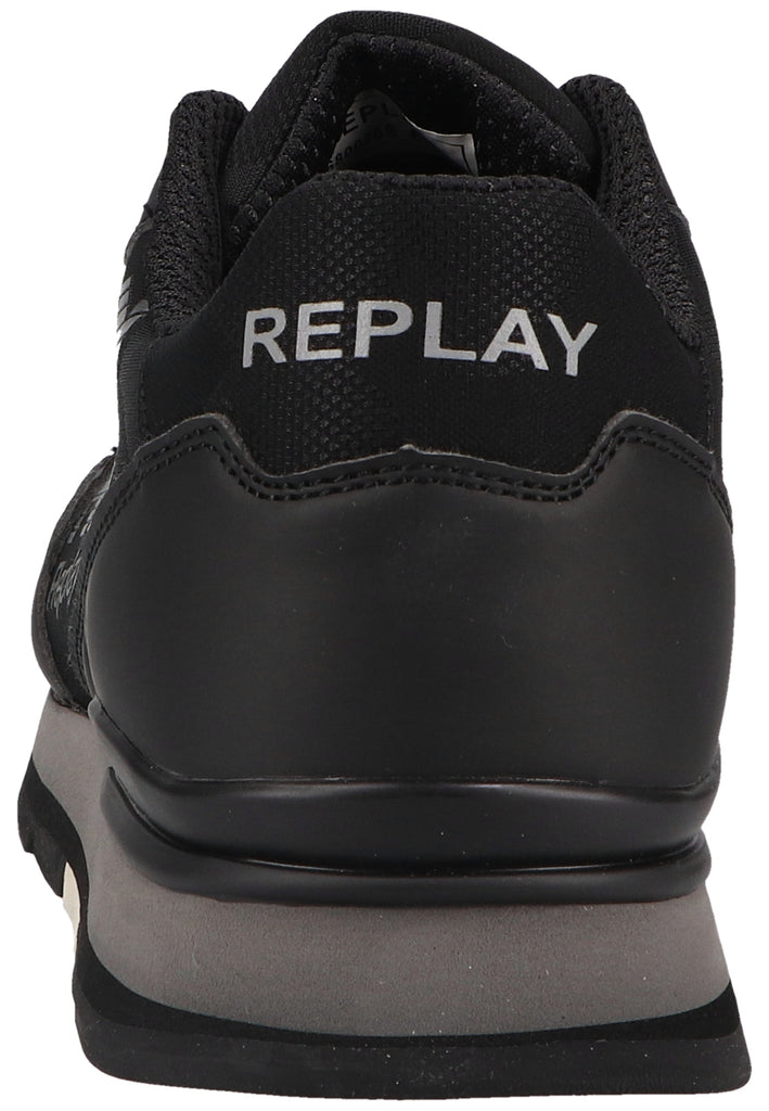 Replay Sneaker Lederimitat/Textil Schwarz