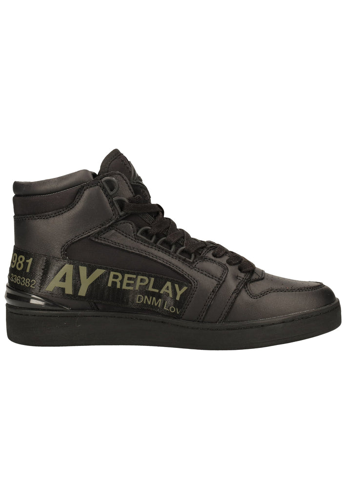 Replay Sneaker Lederimitat/Textil Schwarz