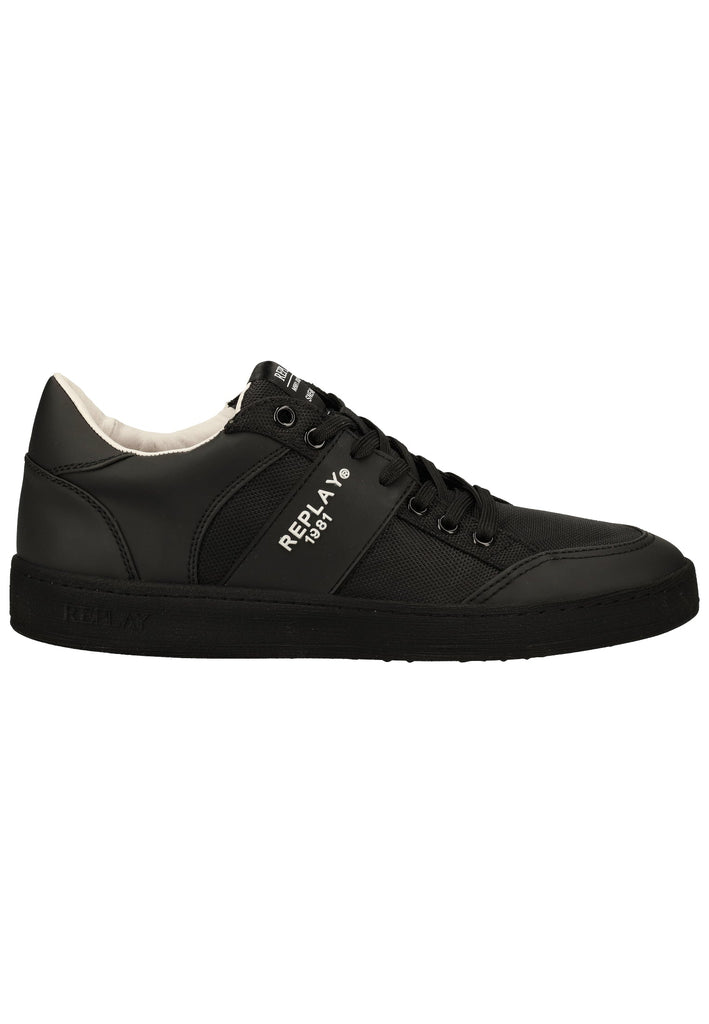 Replay Sneaker Lederimitat/Textil Schwarz
