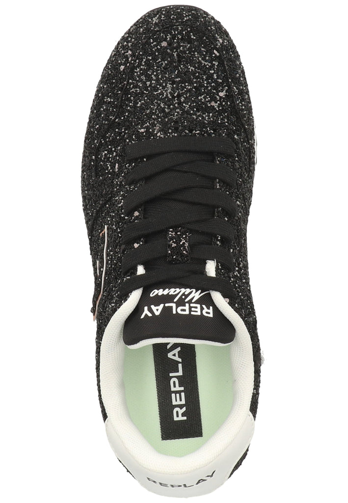Replay Sneaker Lederimitat/Textil Schwarz