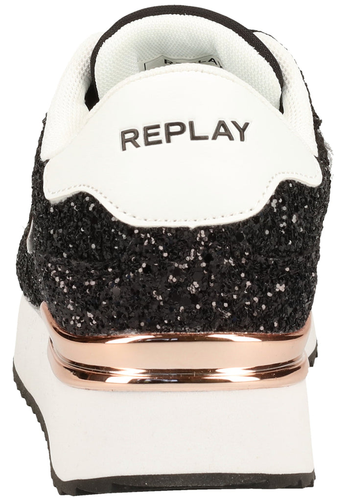 Replay Sneaker Lederimitat/Textil Schwarz