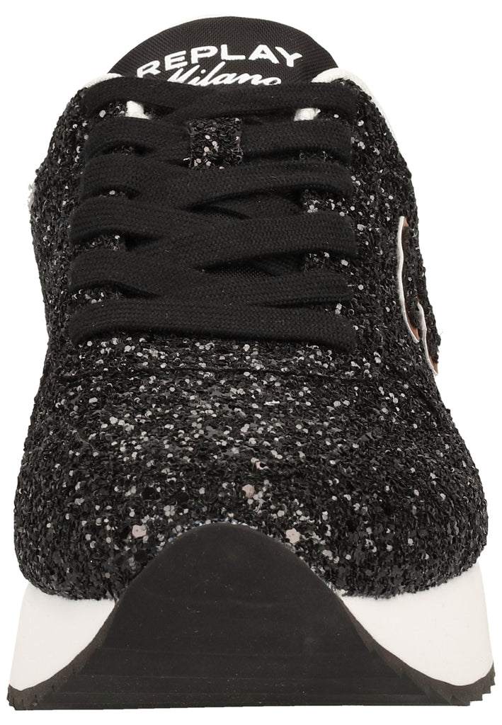 Replay Sneaker Lederimitat/Textil Schwarz
