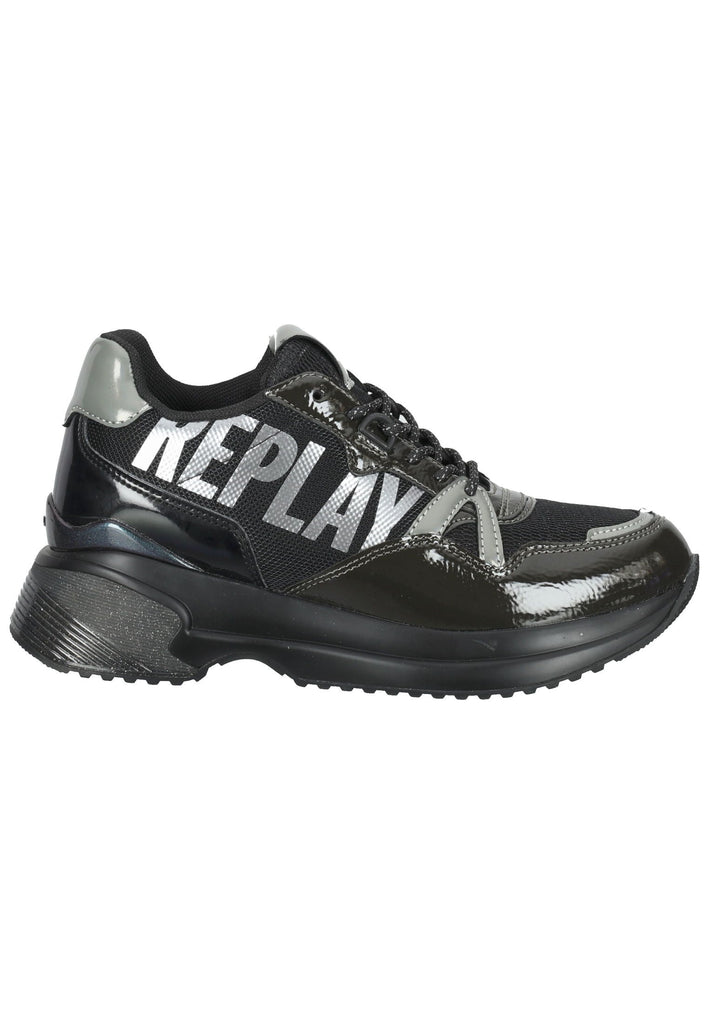 Replay Sneaker Lederimitat/Textil Schwarz