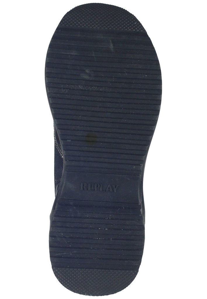 Replay Sneaker Lederimitat/Textil Schwarz