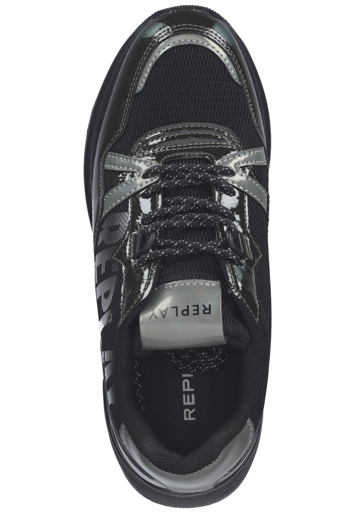 Replay Sneaker Lederimitat/Textil Schwarz