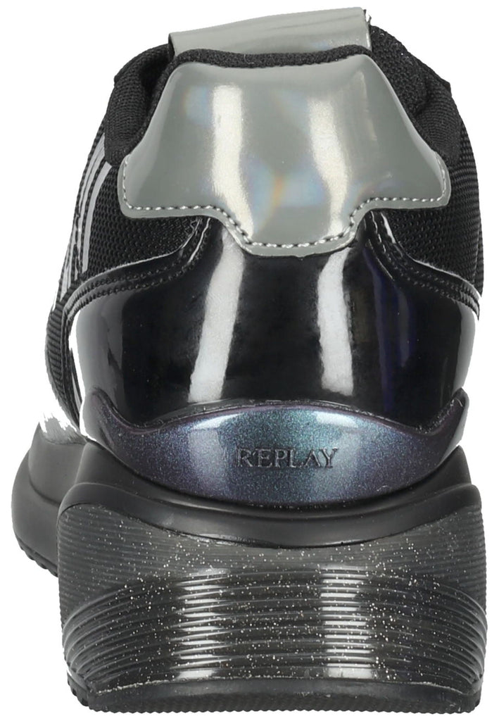 Replay Sneaker Lederimitat/Textil Schwarz