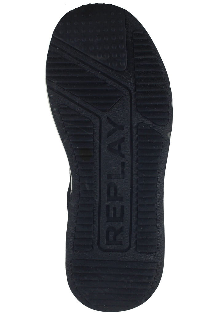 Replay Sneaker Lederimitat/Textil Schwarz/Weiß