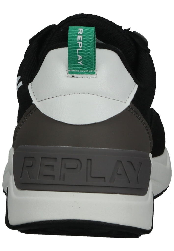 Replay Sneaker Lederimitat/Textil Schwarz/Weiß