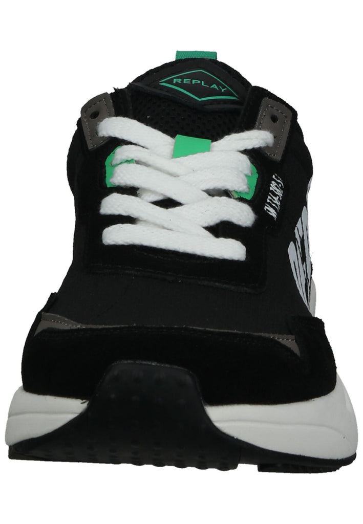 Replay Sneaker Lederimitat/Textil Schwarz/Weiß