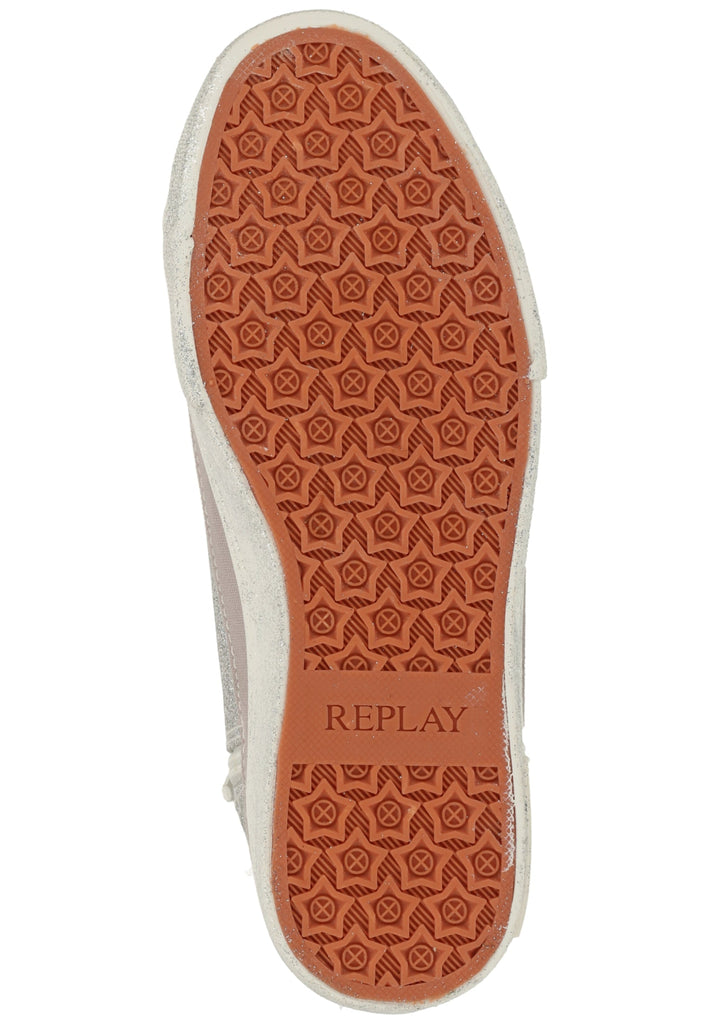 Replay Sneaker Lederimitat/Textil Silber