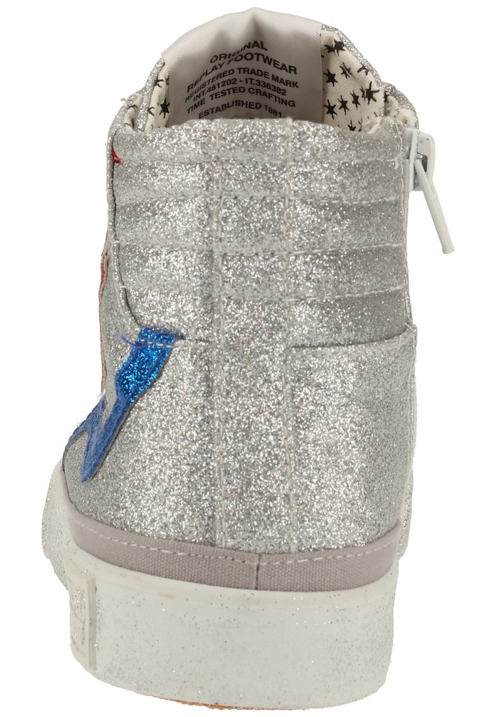 Replay Sneaker Lederimitat/Textil Silber