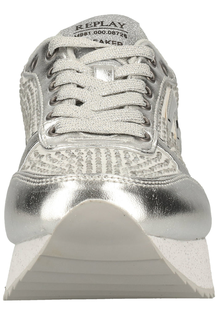 Replay Sneaker Lederimitat/Textil Silber