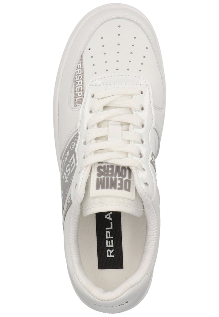 Replay Sneaker Lederimitat/Textil Weiß
