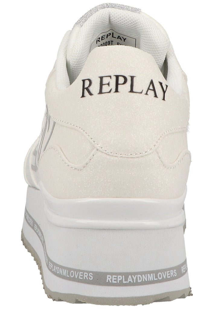 Replay Sneaker Lederimitat/Textil Weiß