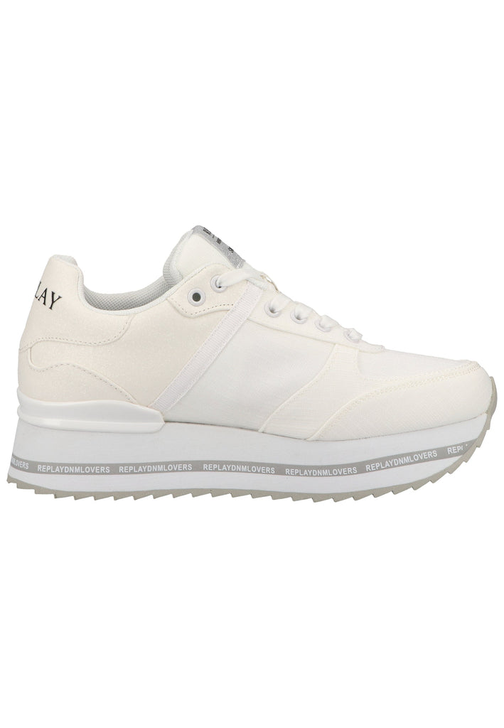 Replay Sneaker Lederimitat/Textil Weiß