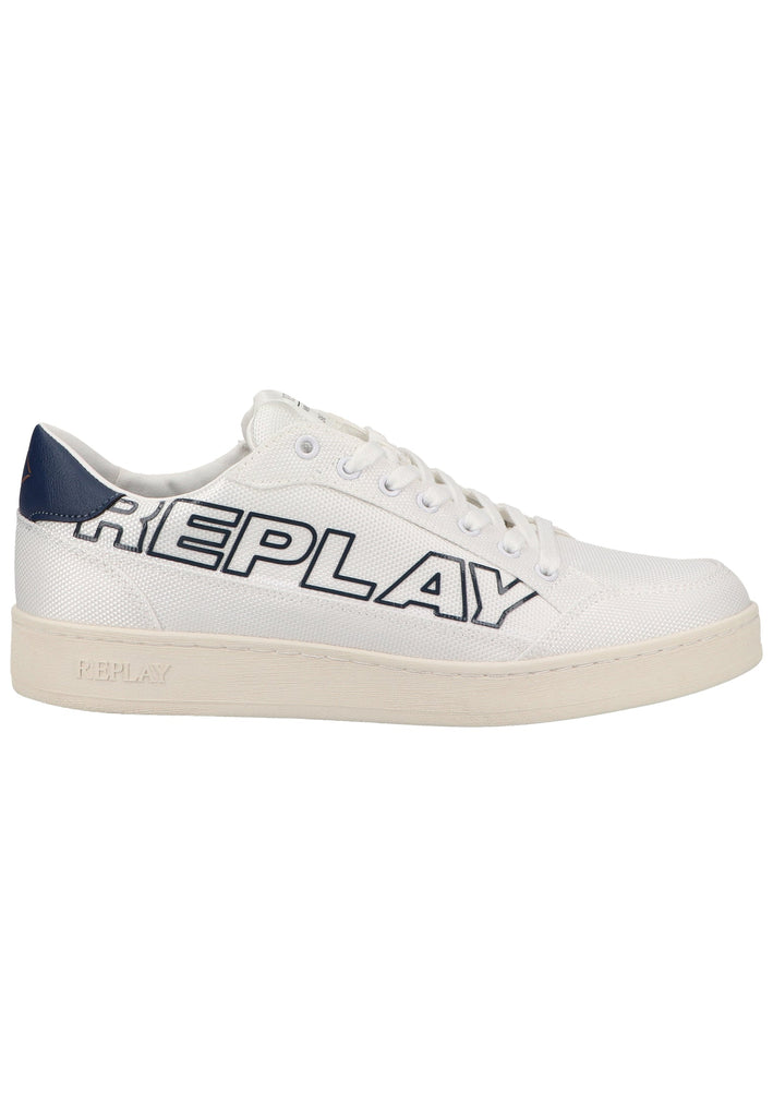 Replay Sneaker Lederimitat/Textil Weiß