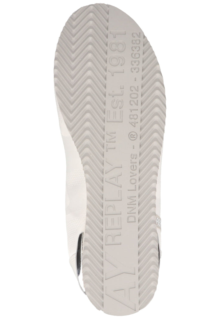 Replay Sneaker Lederimitat/Textil Weiß