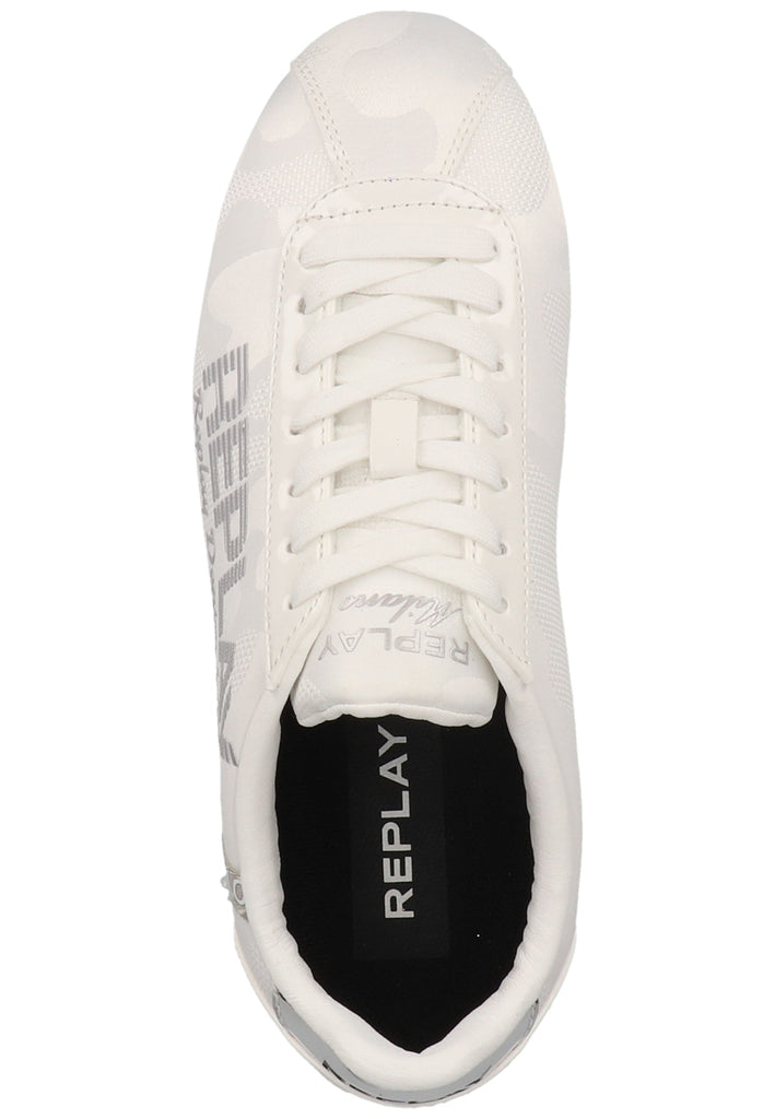 Replay Sneaker Lederimitat/Textil Weiß