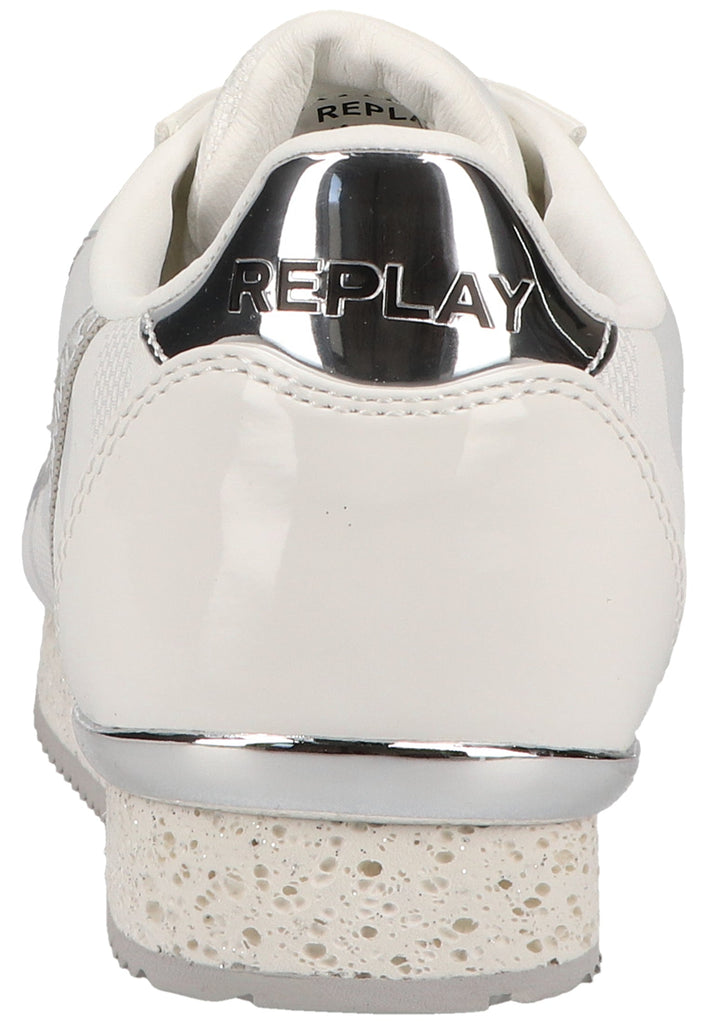 Replay Sneaker Lederimitat/Textil Weiß