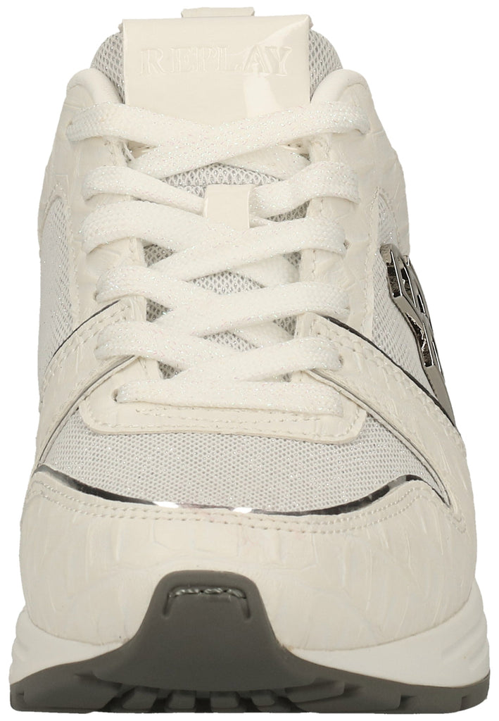 Replay Sneaker Lederimitat/Textil Weiß