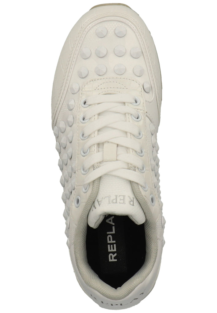 Replay Sneaker Lederimitat/Textil Weiß