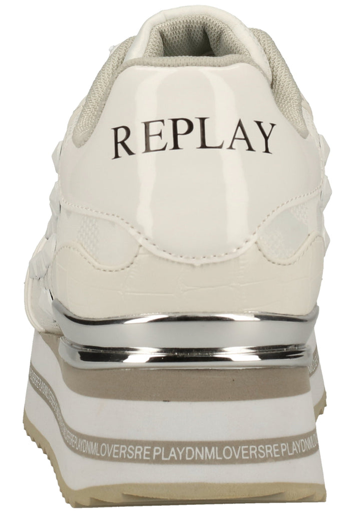 Replay Sneaker Lederimitat/Textil Weiß