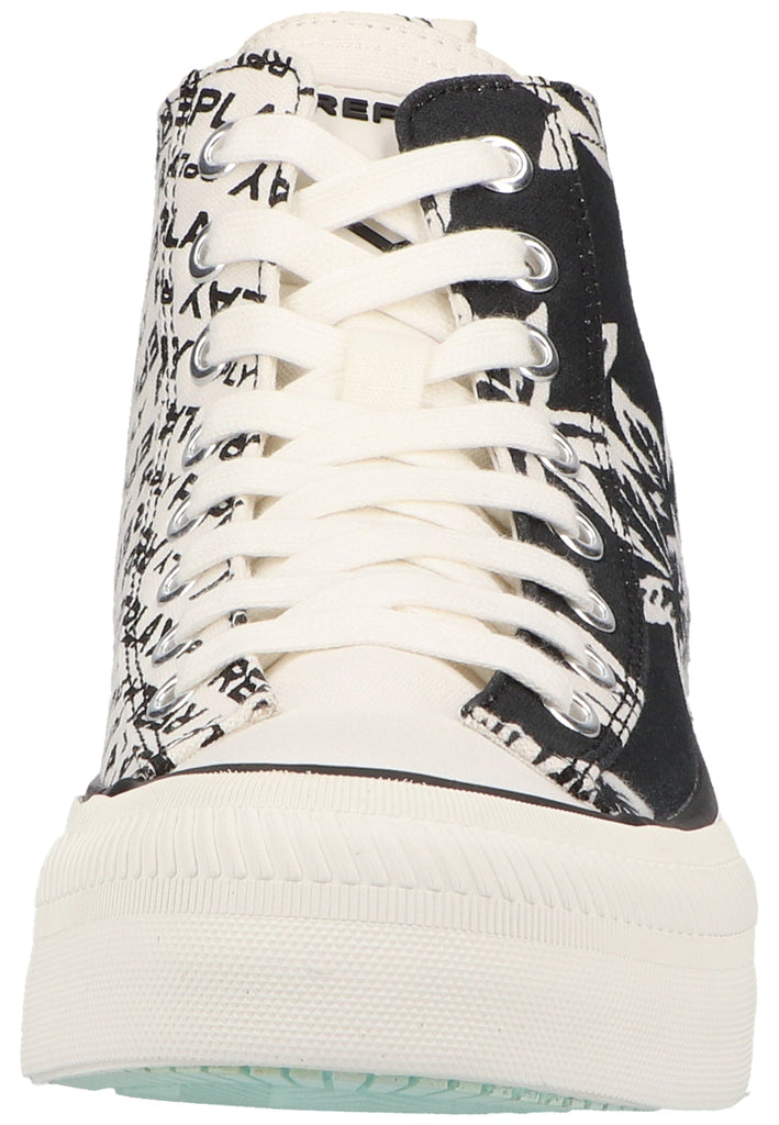 Replay Sneaker Textil Schwarz/Weiß