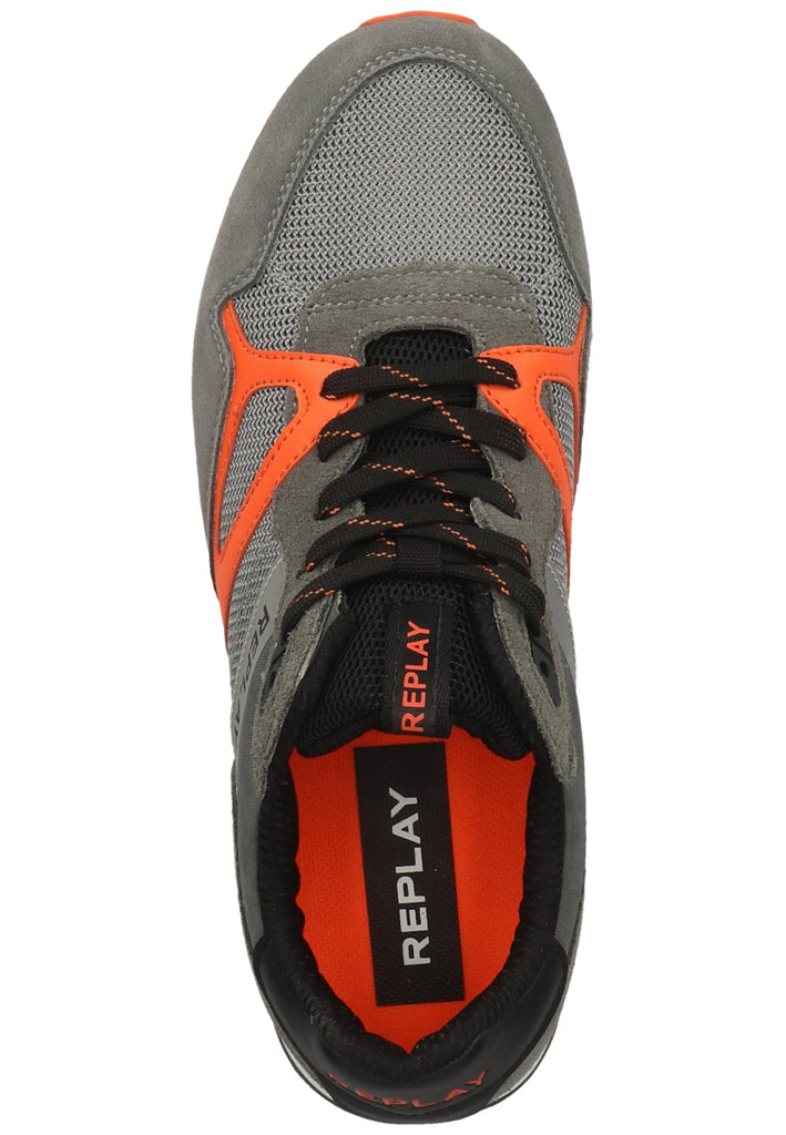 Replay Sneaker Veloursleder/Textil Grau/Orange