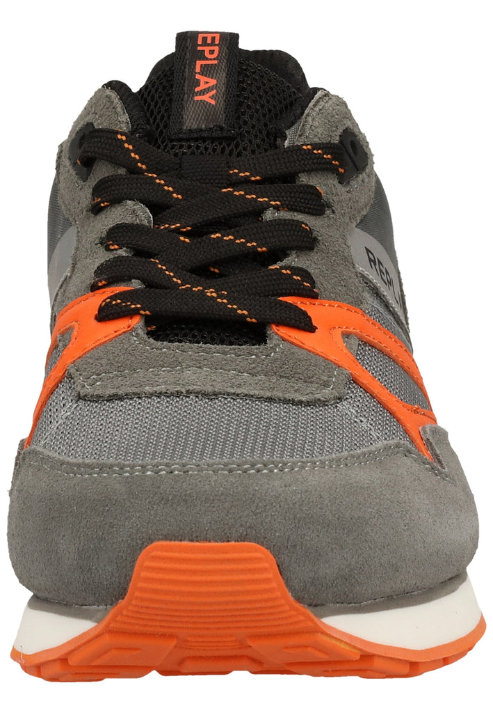 Replay Sneaker Veloursleder/Textil Grau/Orange