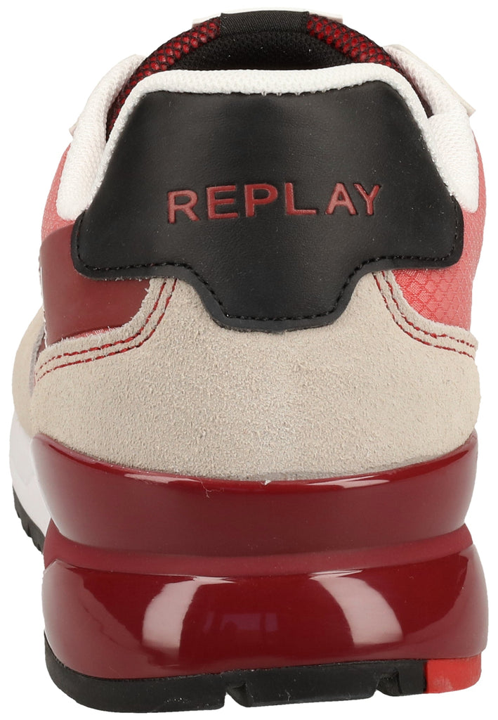 Replay Sneaker Veloursleder/Textil Weiß/Rot