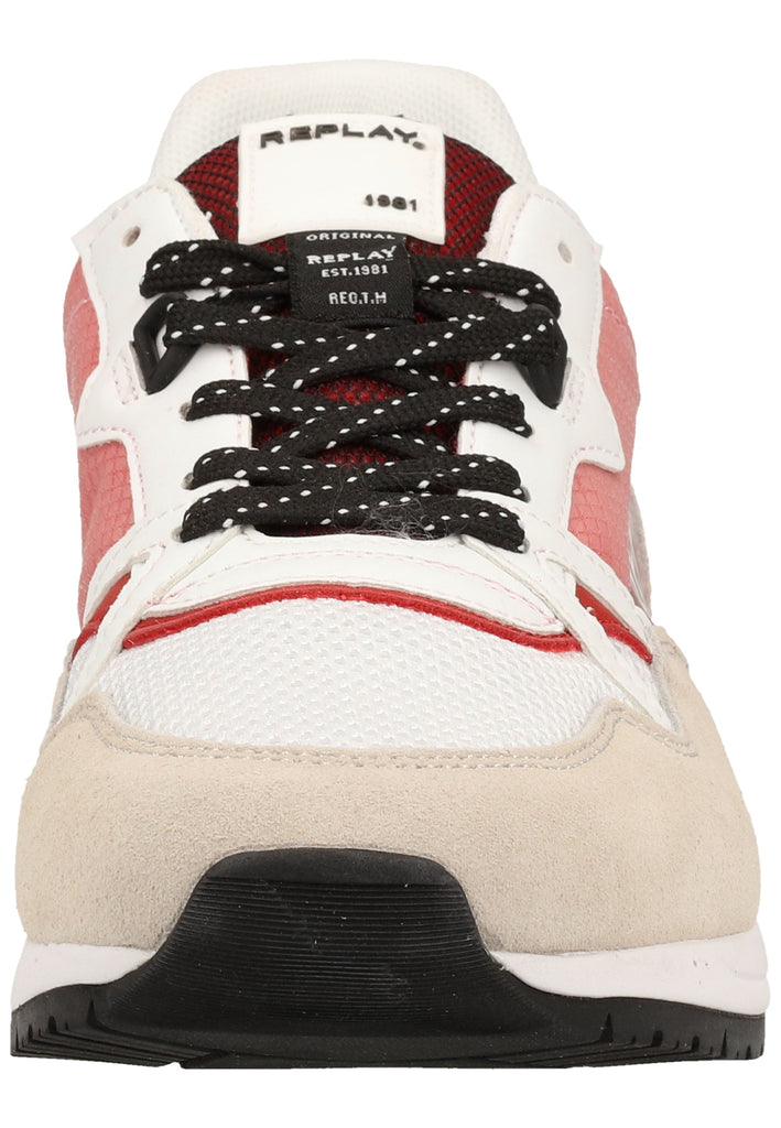 Replay Sneaker Veloursleder/Textil Weiß/Rot