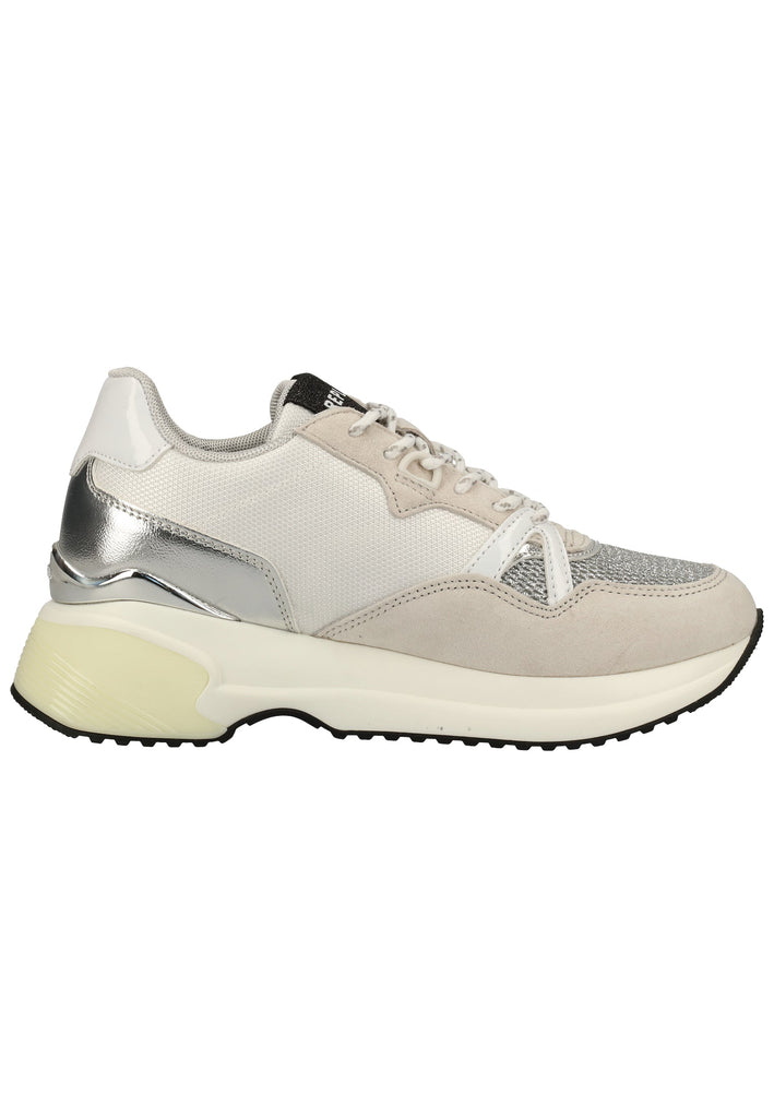 Replay Sneaker Veloursleder/Textil Weiß/Silber