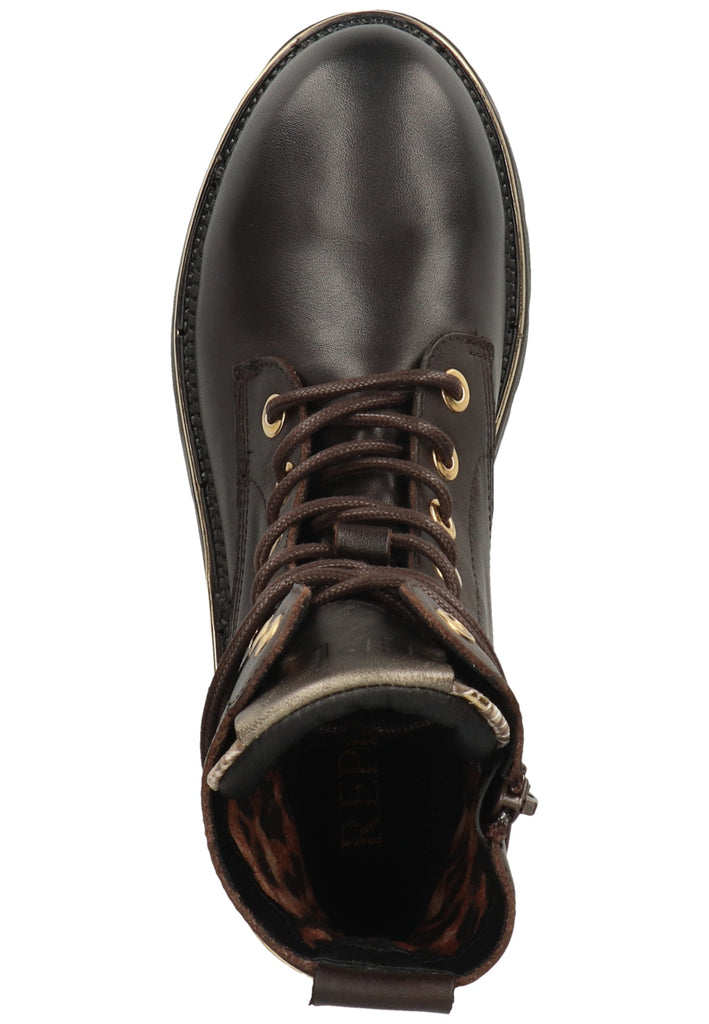 Replay Stiefelette Leder Braun/Gold