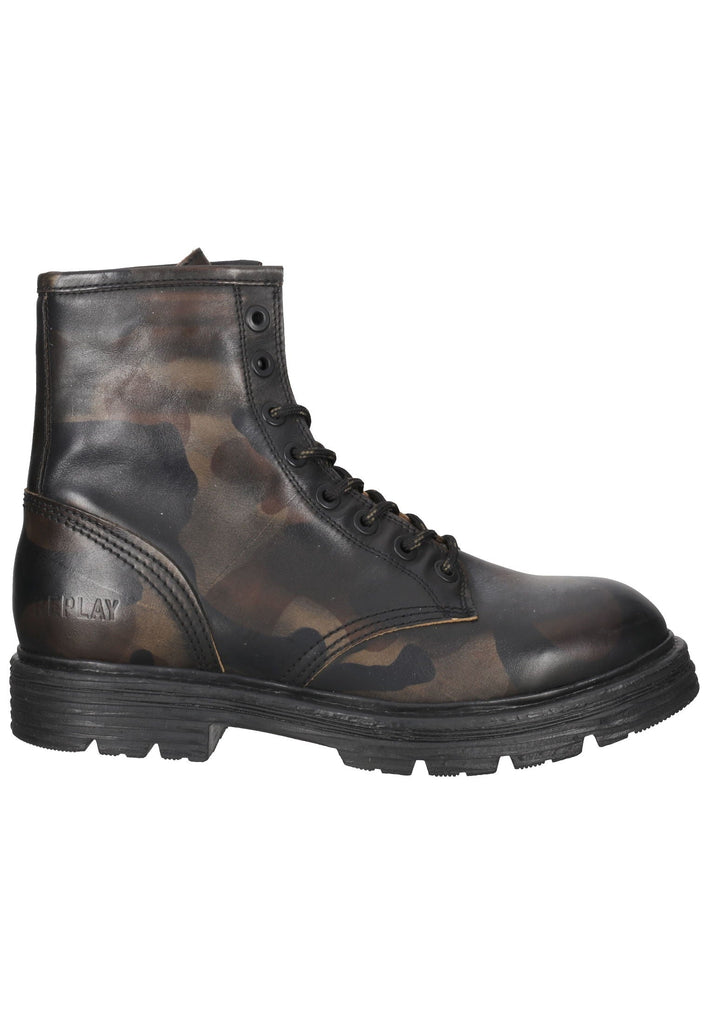 Replay Stiefelette Leder Camouflage