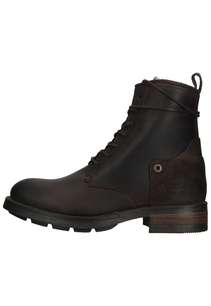 Replay Stiefelette Leder Dunkelbraun
