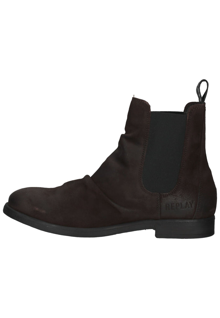 Replay Stiefelette Leder Dunkelbraun