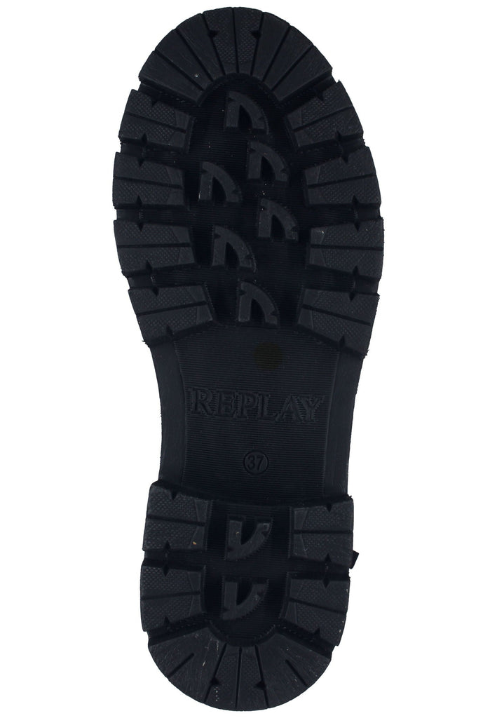 Replay Stiefelette Leder Schwarz