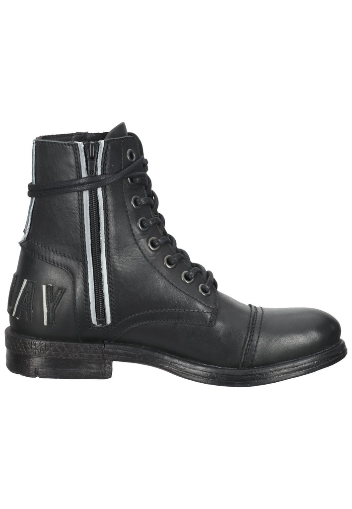 Replay Stiefelette Leder Schwarz