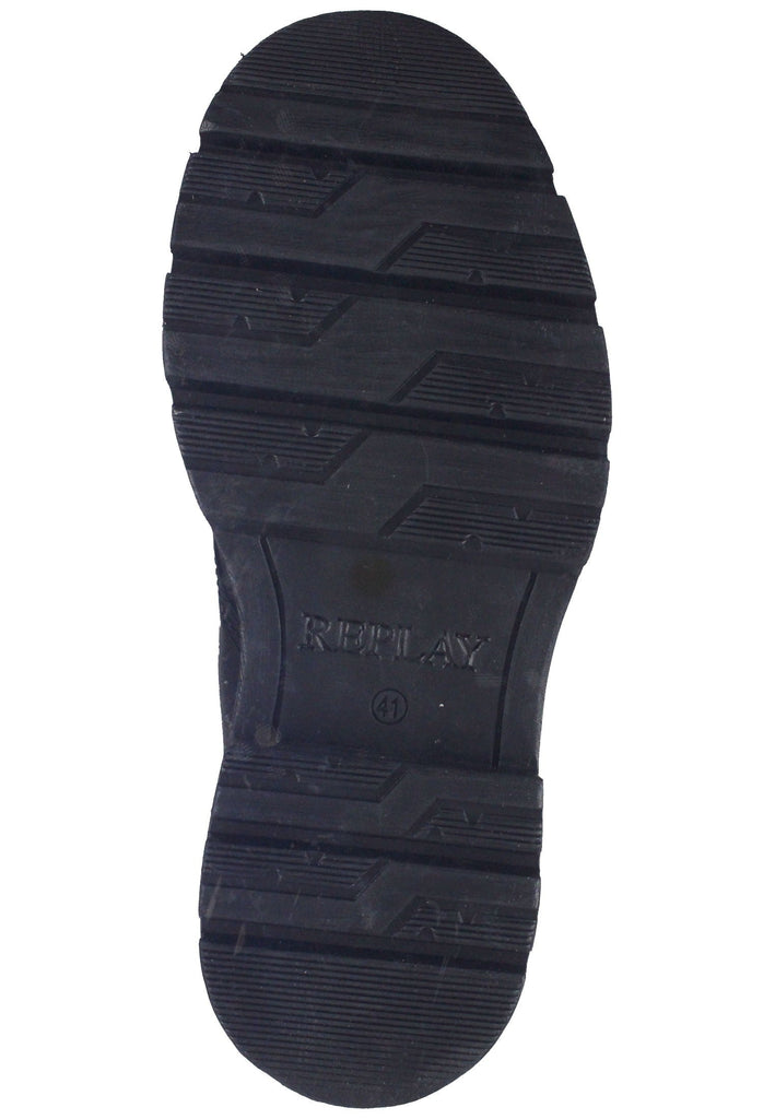 Replay Stiefelette Leder Schwarz